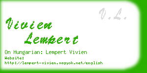 vivien lempert business card